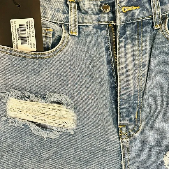 PLT Women's Distressed Light Blue Jeans - Picture 3 of 4